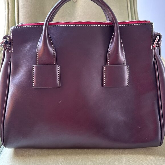 Dooney & Bourke Florentine Toscana Front Pocket Satchel - Espresso - Picture 2 of 14